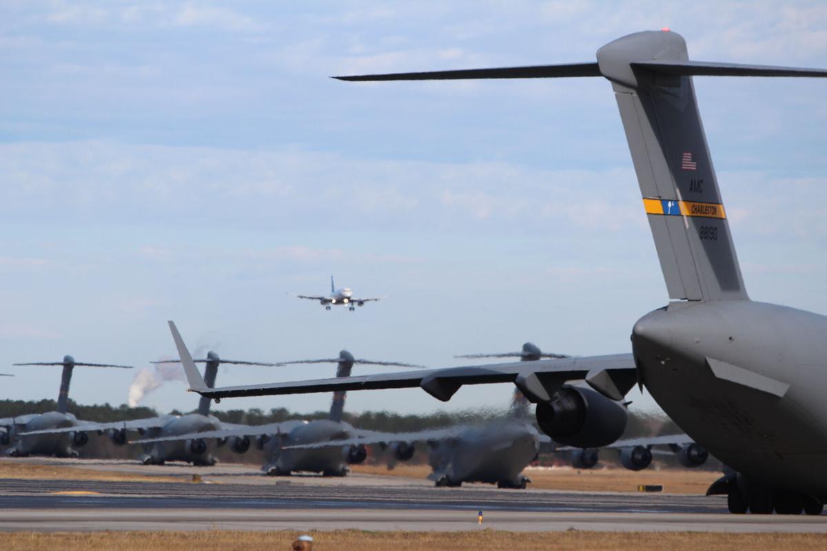 C-17 on runway