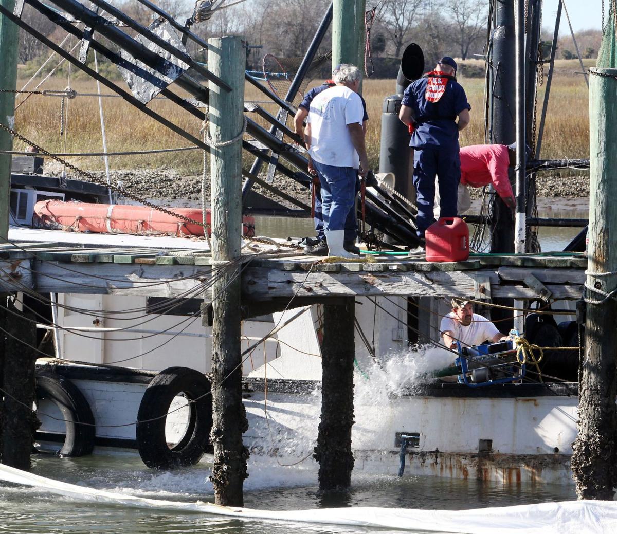 Shrimp Boat Sinks