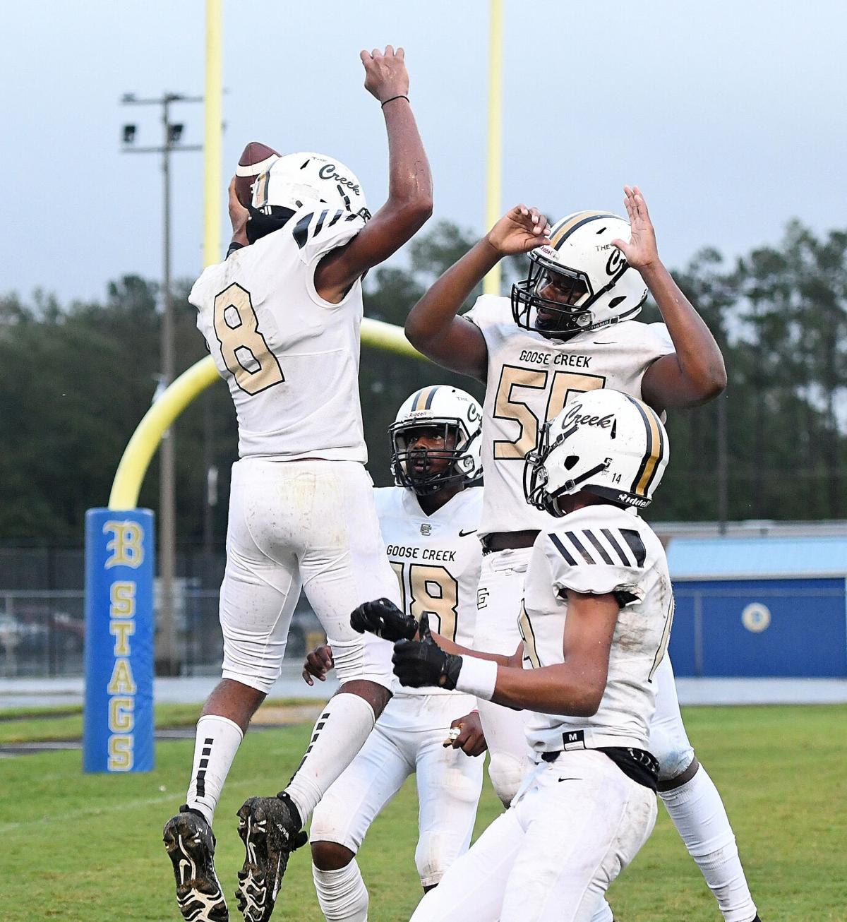 Goose Creek staves off Berkeley in rare Monday high school football