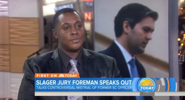 Jury foreman in Slager trial speaks on Today show