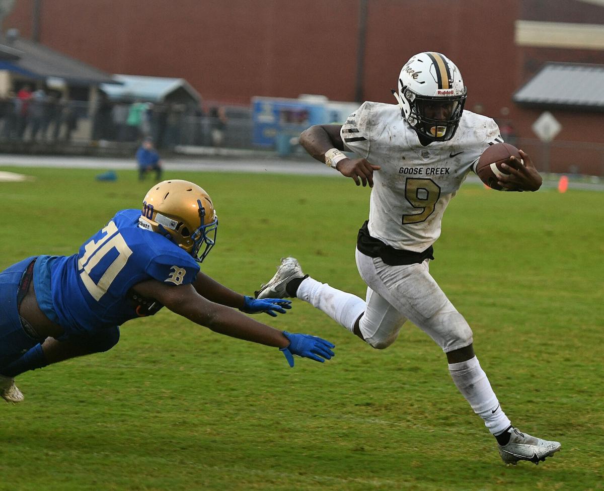 Goose Creek staves off Berkeley in rare Monday high school football
