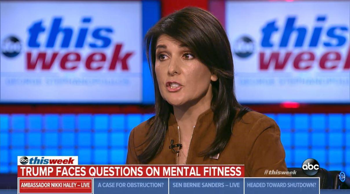 Nikki Haley 'No one questions the stability of the