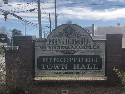 Kingstree town hall sign (stock)