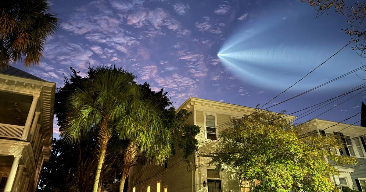 Images of SpaceX launch over Charleston area, other parts of SC coast