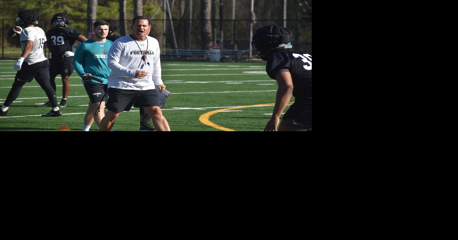 New Coastal Carolina football coach likes the energy at first spring