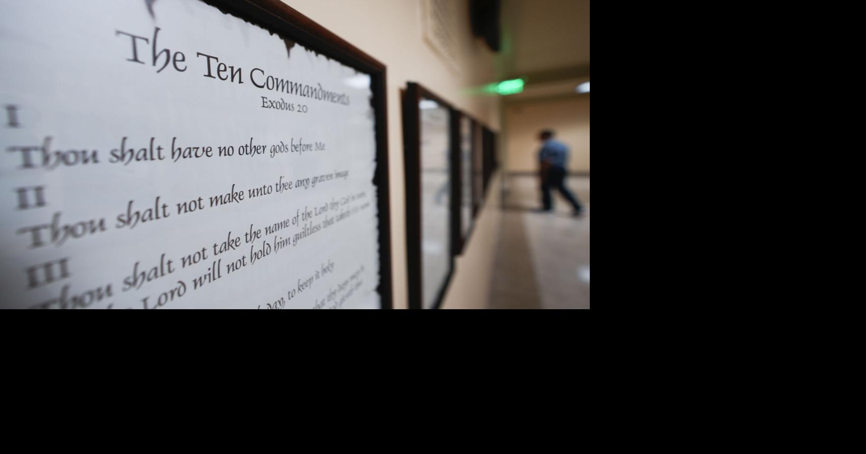 Lawmakers advance bill to put Ten Commandments in SC school classrooms