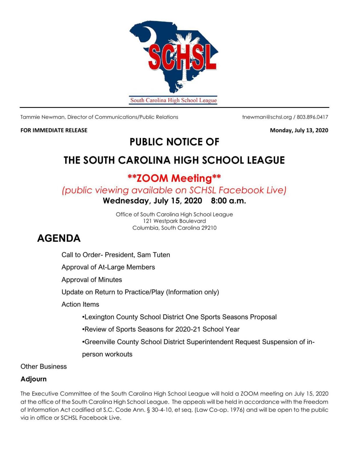 Sc High School League To Consider Football In The Spring In Pandemic Plan Covid 19 Postandcourier Com
