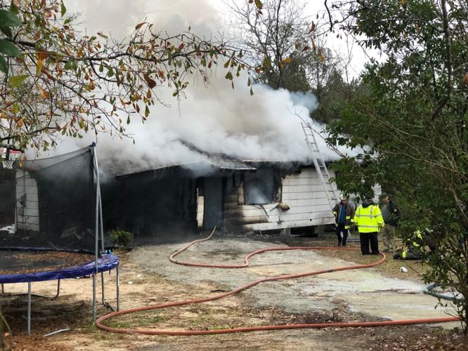 Fire destroys home along Merriweather Drive in Aiken County