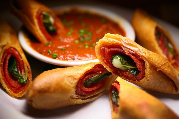 pizza spring rolls the alley