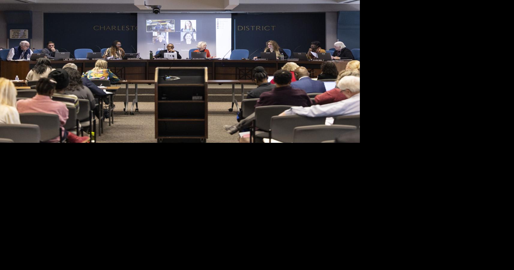 Charleston school board meeting about superintendent sparks tension among board members