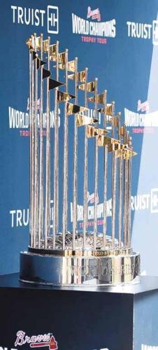 Braves fans pack SRP Park for World Series trophy