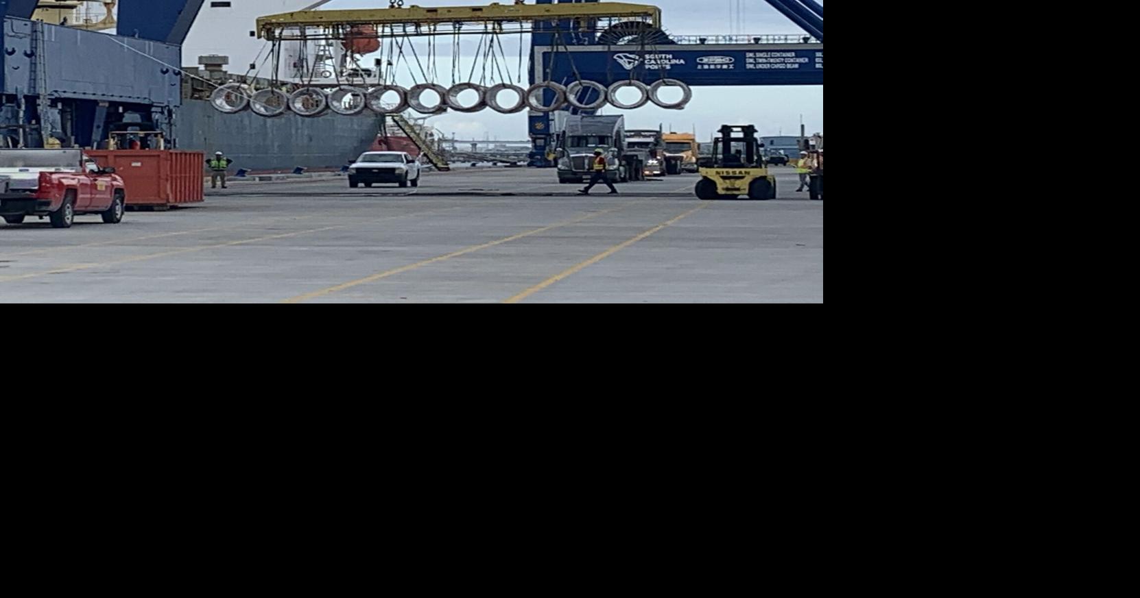 Port of Charleston's new container cranes and terminal go retro ...
