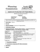 North Augusta Planning Commission agenda for May 18