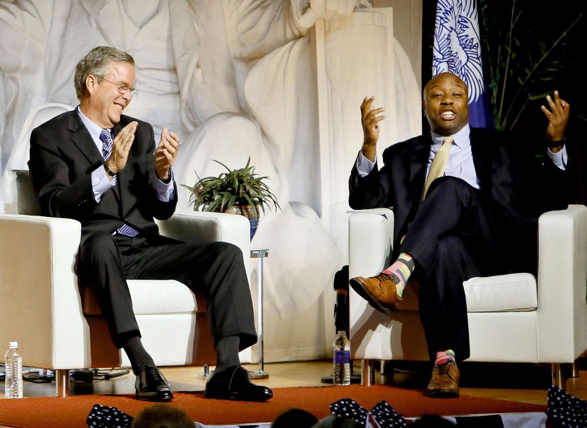 Jeb Bush at Scott's Town Hall event