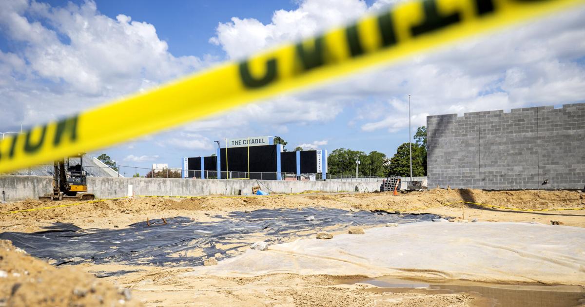 More than 50 unmarked graves unearthed at Citadel football stadium during construction upgrade