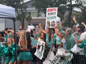 CCU fans cheer ESPN