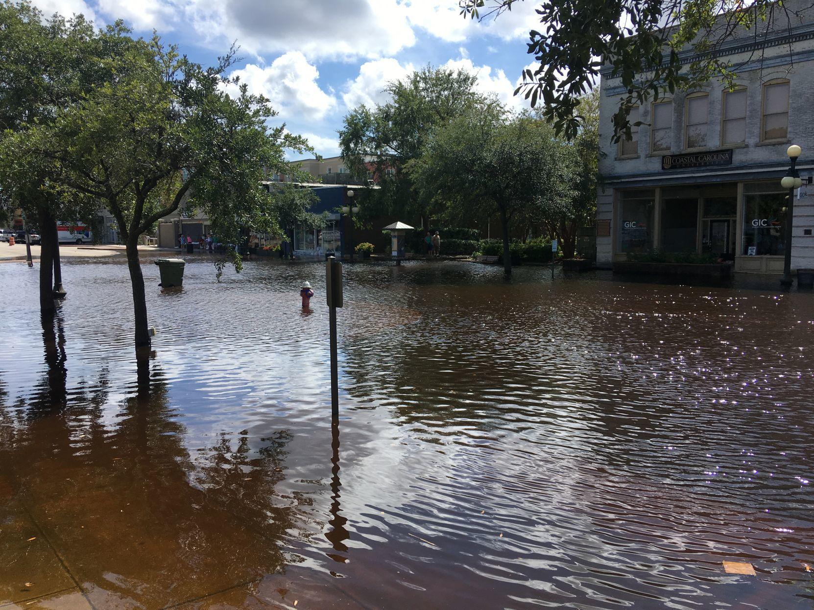 High tide Sunday in downtown reaches highest levels since
