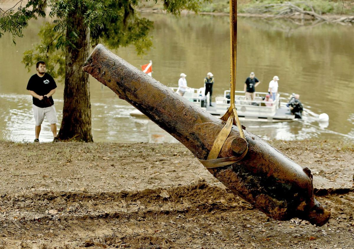 Civil War Cannons Raised
