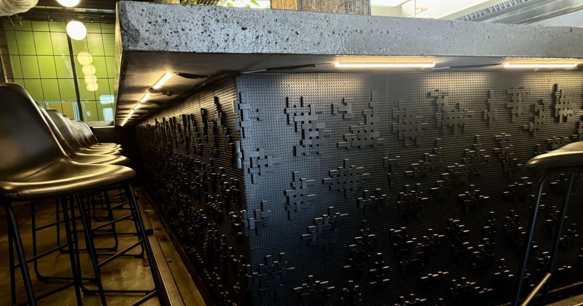 The bar at this new Charleston restaurant is made entirely of Lego bricks