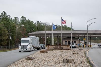The first shipment of downblended surplus plutonium from SRS’s K Area leaves SRS