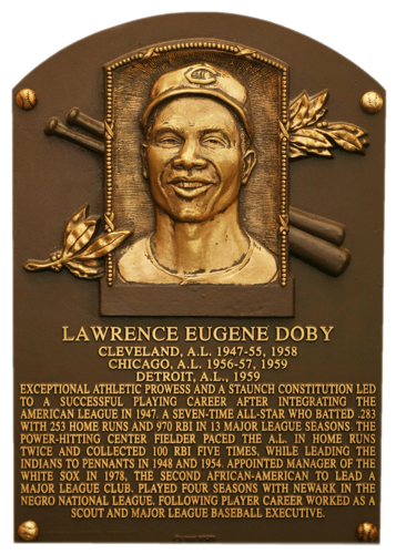 Larry Doby - 1st black player in the American League - Cleveland