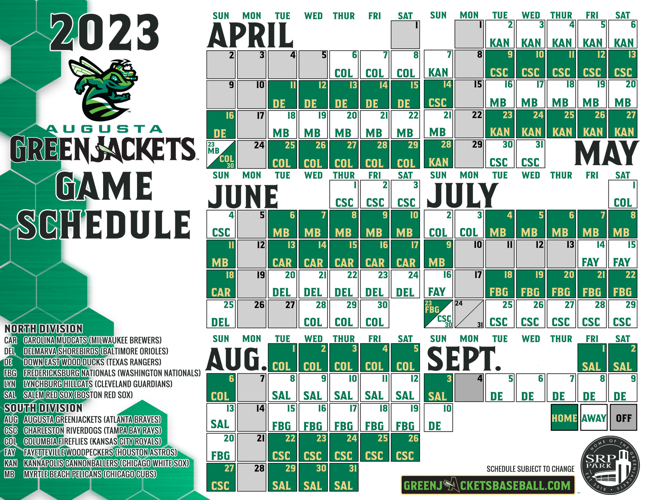 GreenJackets announce 2023 schedule; team sets attendance marks North