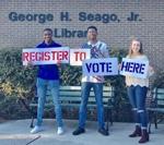 Students organize events to encourage voter registration
