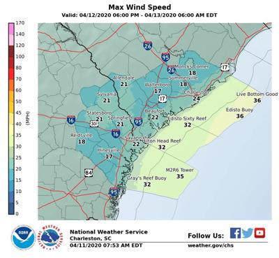 High Winds Possible Tornado Conditions Across Sc Monday