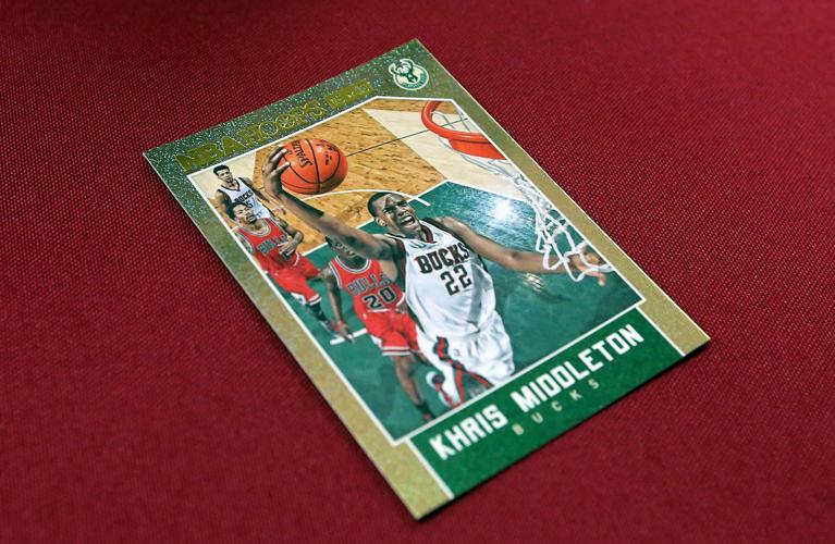 NBA All-Star Khris Middleton High School Jersey Retired