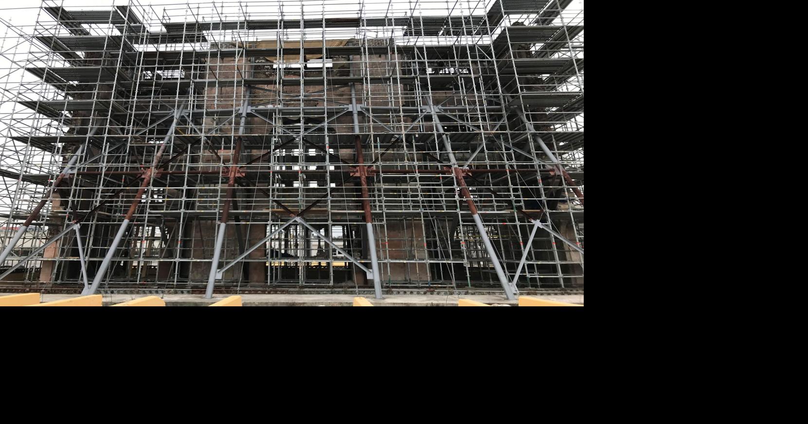 Work to save the Bennett Rice Mill facade turns a corner