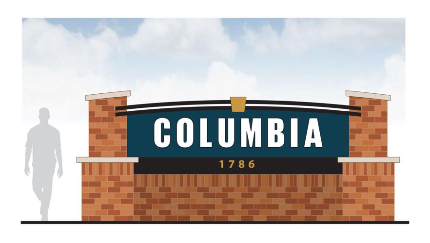 What were Columbia’s city signs supposed to look like?
