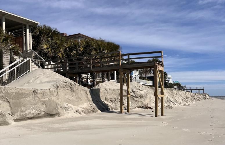 Private sea walls on oceanfront property. Why not? Rising Waters