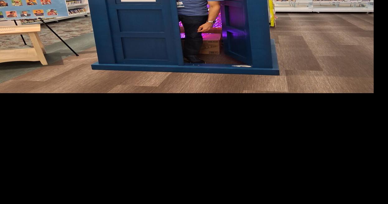 A life-size TARDIS replica comes to Charleston library for time-travel, escape-room fun