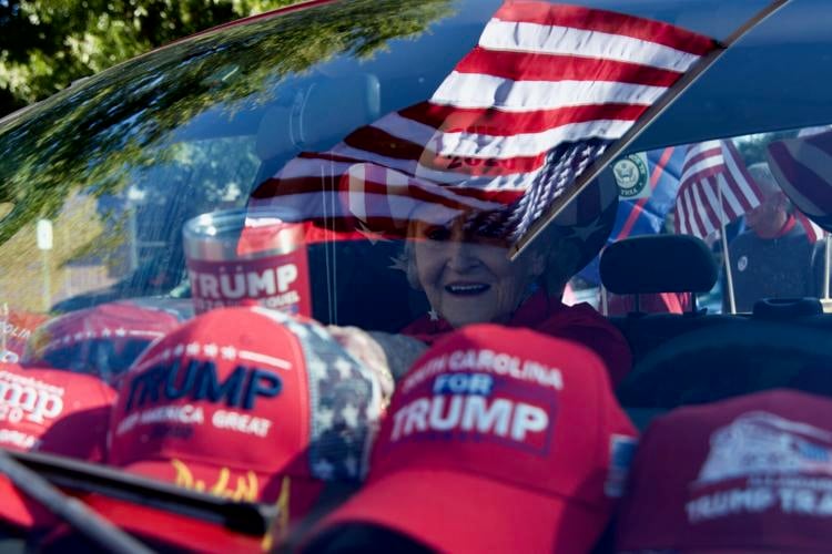 Aiken Republicans show support for President Trump during parade