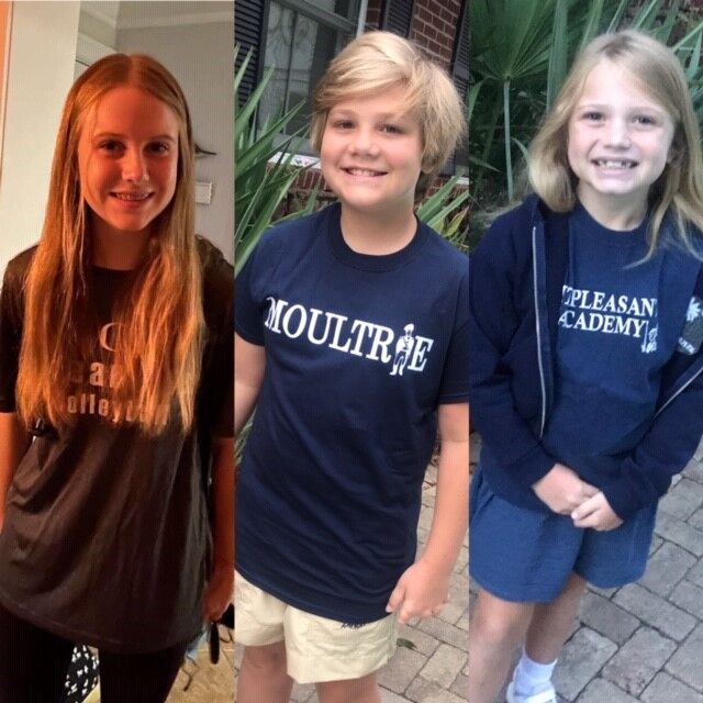 Hayley, Pace, and Harper Hylton 10th OCA, 6th MOULTRIE MIDDLE, and 2nd MOUNT PLEASANT ACADEMY...Three different schools for us this year! provided Kelly Marie Hylton.jpg