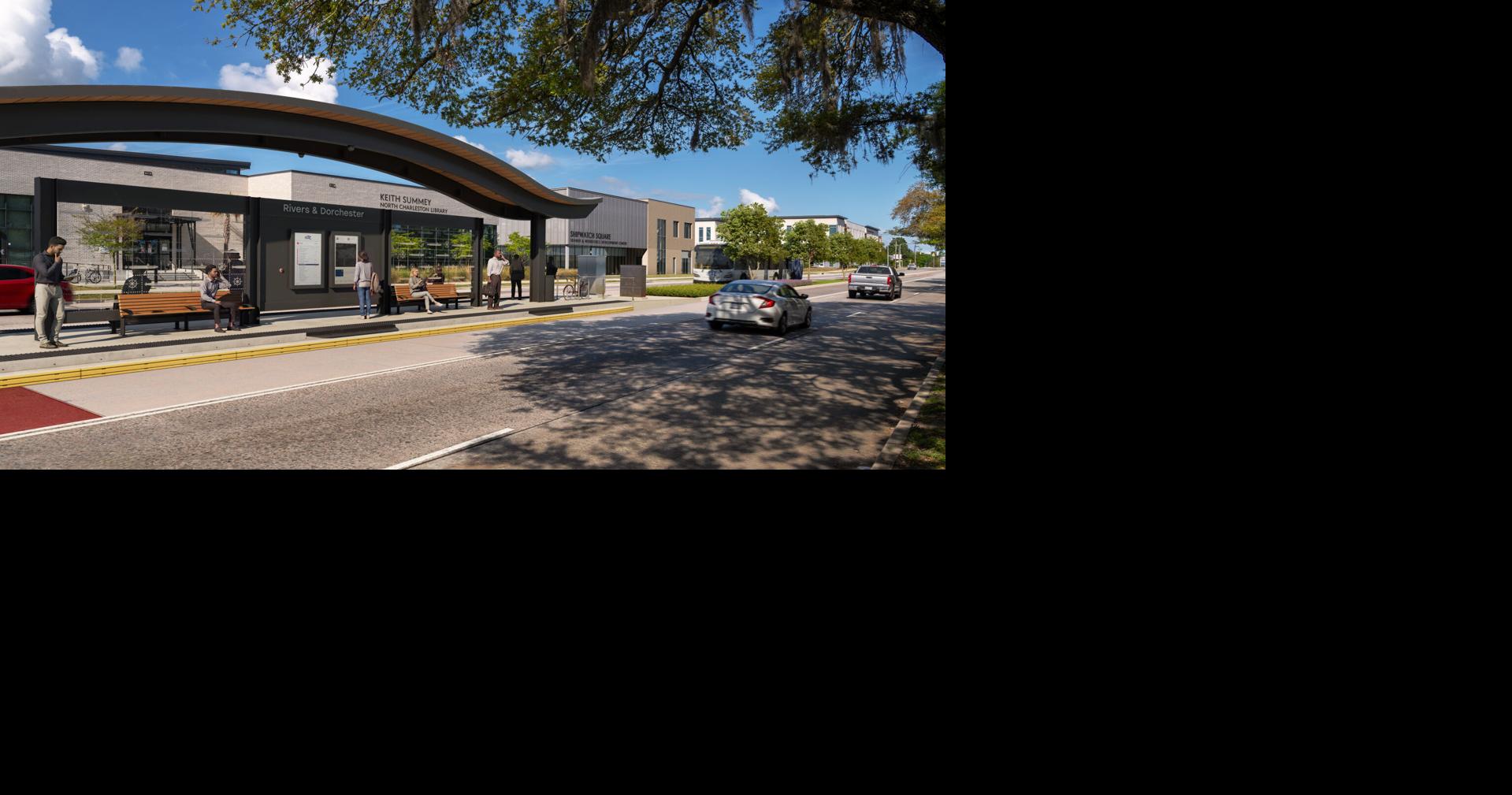 A new North Charleston transit hub will link riders to future Lowcountry Rapid Transit