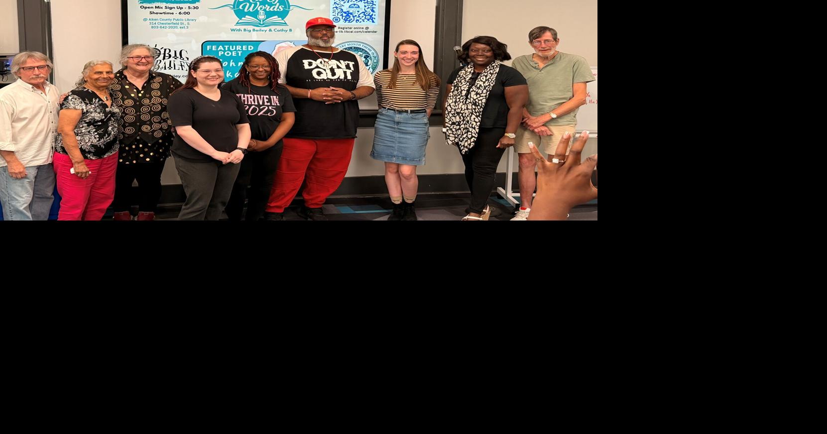 Art of Words Open Mic blends poetry, community and tribute at Aiken County Public Library