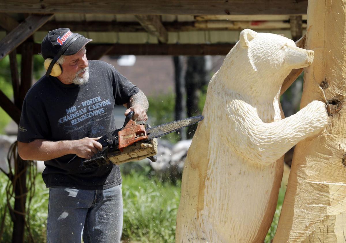 Bear sculptures: A man, a plan, a log, a chainsaw, Entertainment