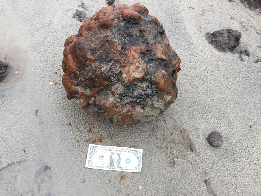 Charleston Man Finds Cannonball In Sand On Folly Beach