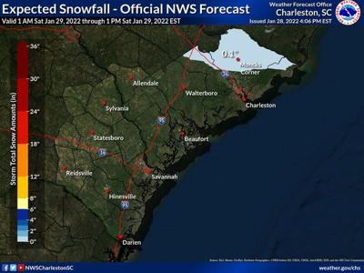 Snow flurries possible early into weekend in Charleston region