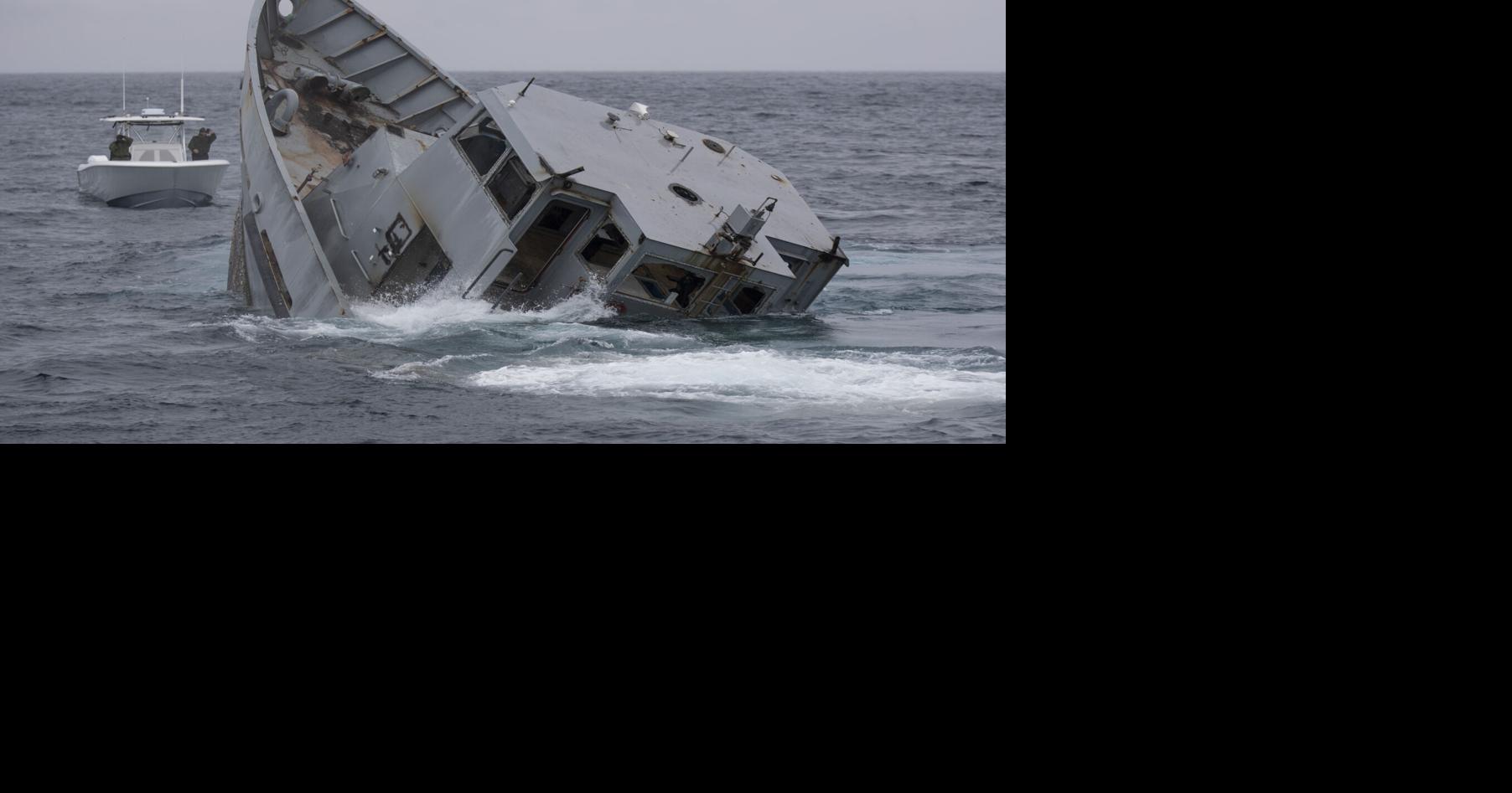 Former Navy torpedo retriever sunk off Charleston coast as artificial reef