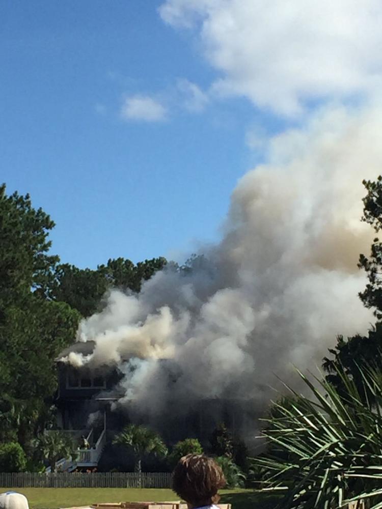 Structure fire in Mount Pleasant causes street closure for through