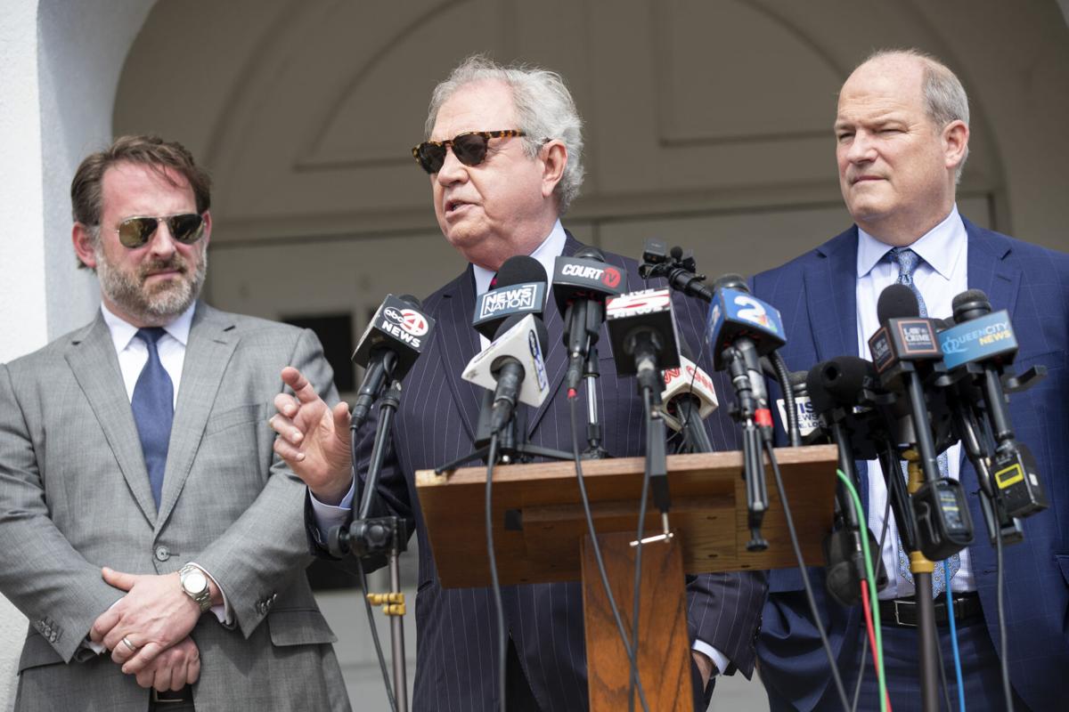 Defense Harpootlian Speaking at Presser.JPG