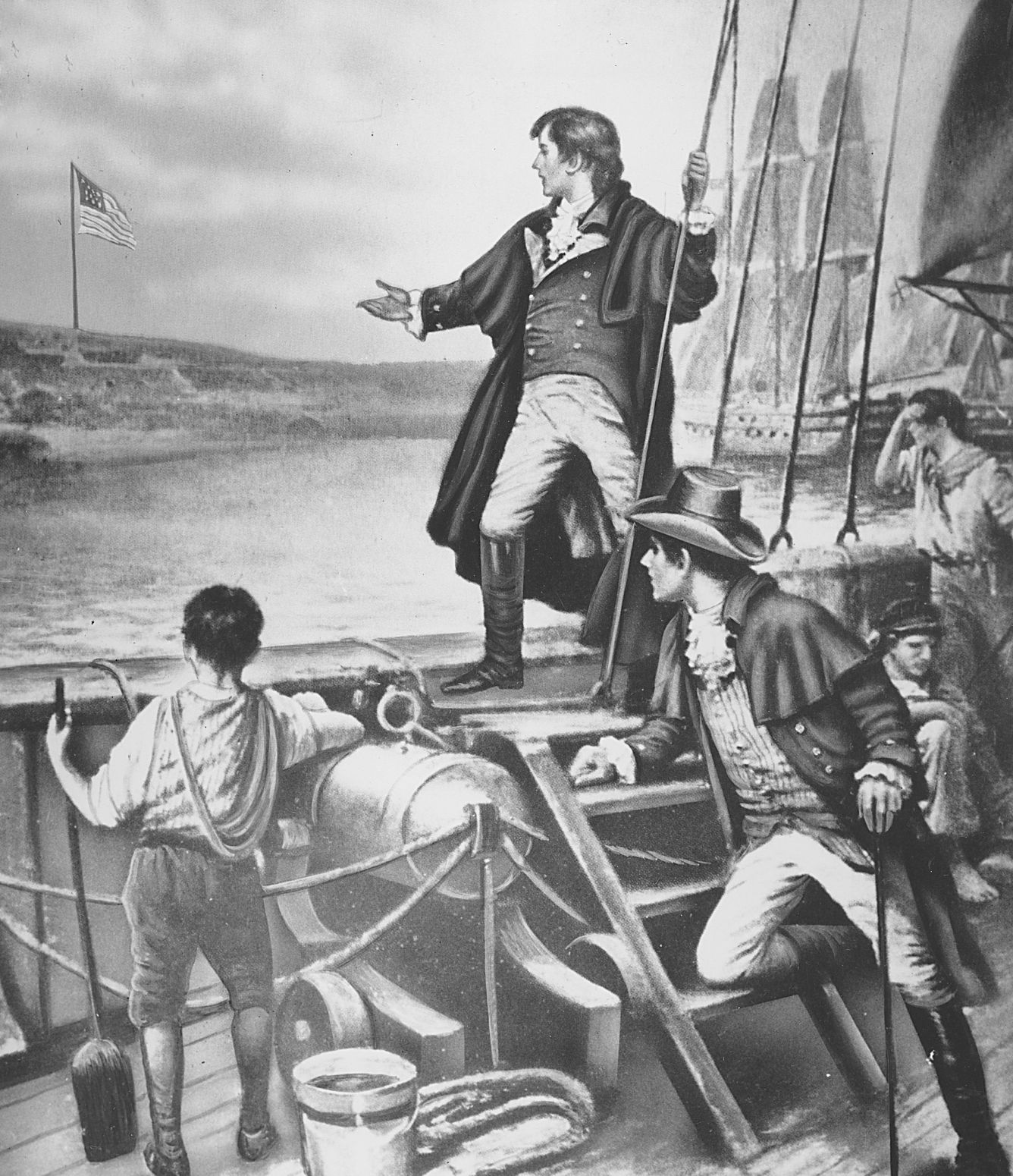 why was francis scott key forced to stay on a british warship during the battle of fort mchenry