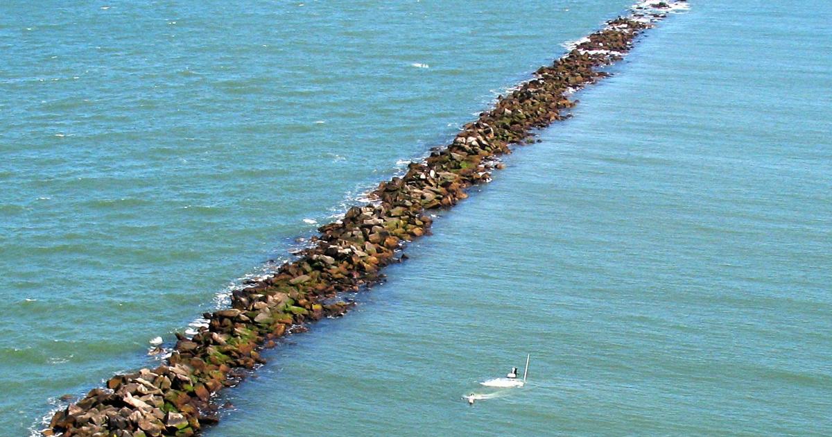 Fall Off Jetty Navy boat that hit jetty recovered