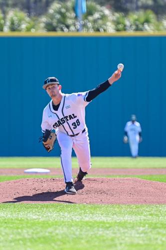 Tears flow after Coastal Carolina's Will Smith records 1st strikeout as  college pitcher, Myrtle Beach Sports