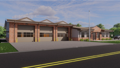 Architectural image of Ladson Fire and EMS Station