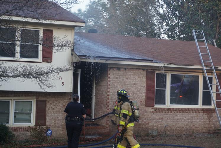 Aiken Department of Public Safety crews respond to house fire on Oriole
