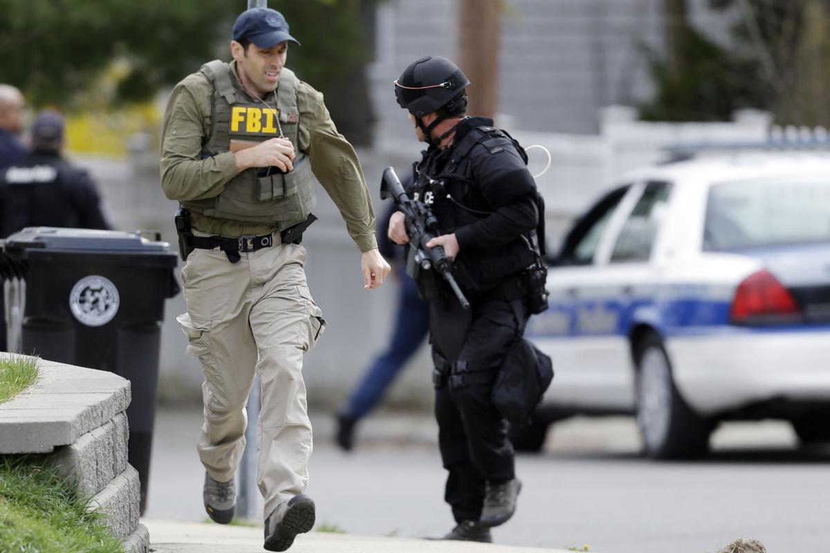 Bombing suspect search
