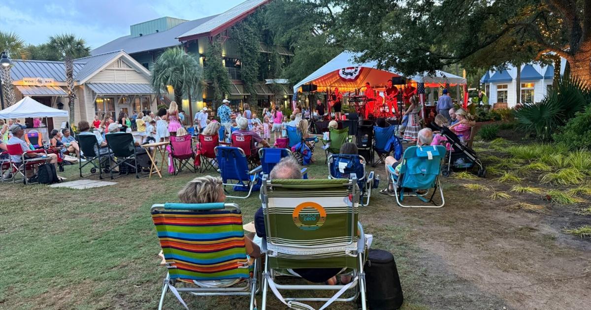 A less-crowded Party at the Point exists on Kiawah Island with music on the green, not the beach